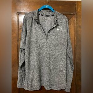 Nike Dri-FIT Running Top in Gray